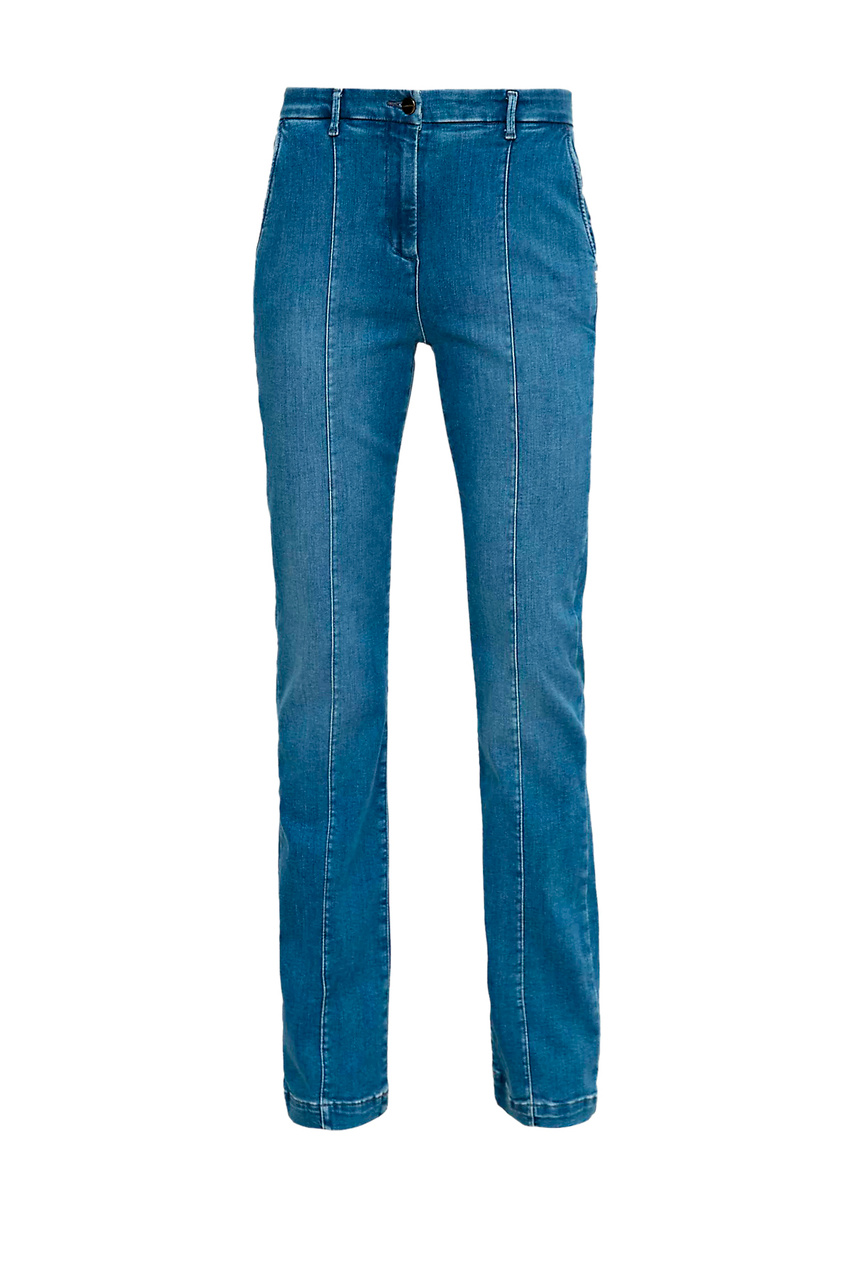 Расклешенные джинсы|Основной цвет:Синий|Артикул:2120177 | Фото 1