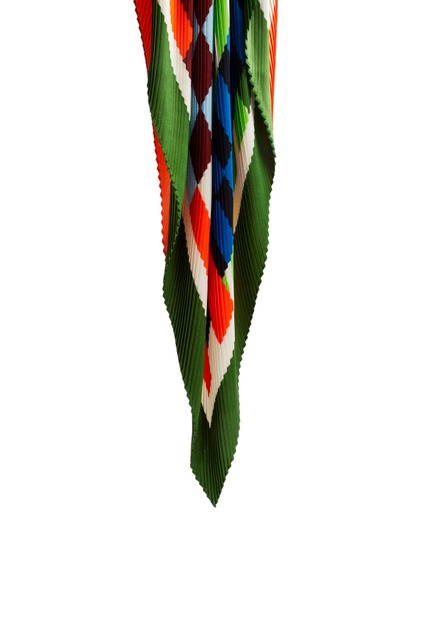 Плиссированный шейный платок|Основной цвет:Мультиколор|Артикул:197858 | Фото 2