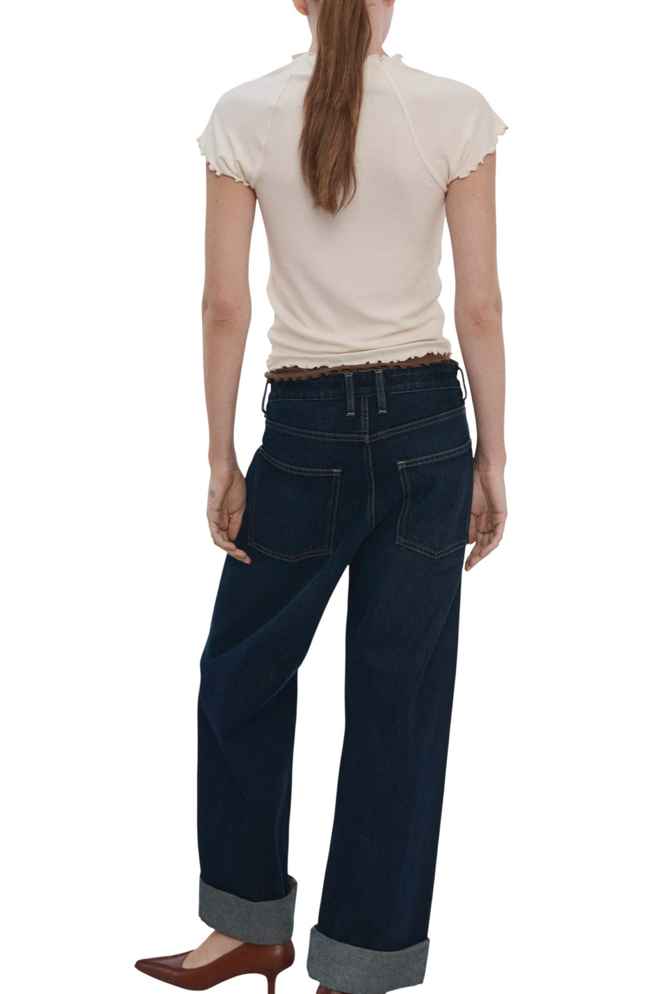 Женский Mango Футболка CURLITA из эластичной вискозы (цвет ), артикул 27074079 | Фото 4