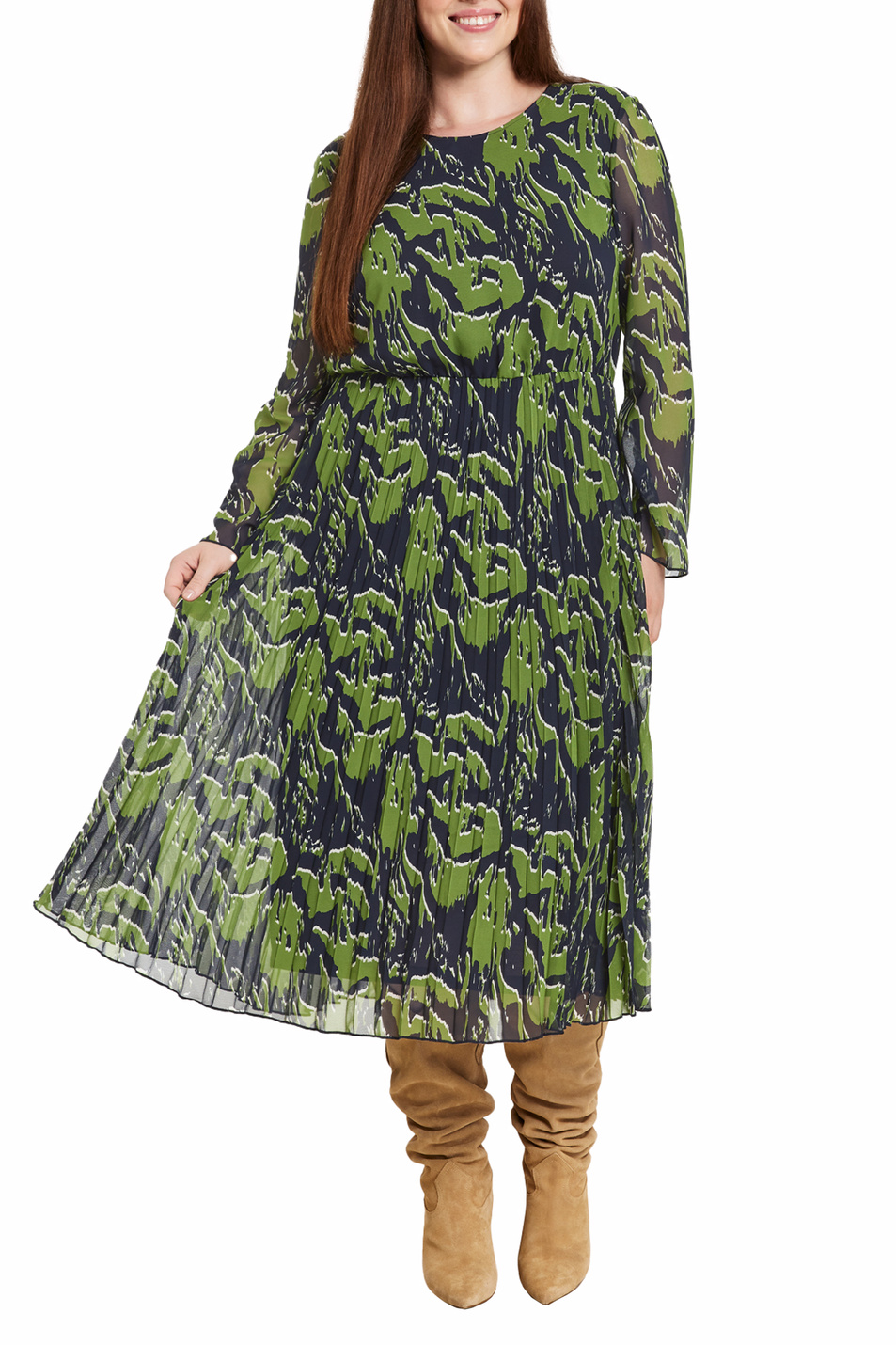 Женский Samoon Платье с принтом (цвет ), артикул 380209-21237 | Фото 3