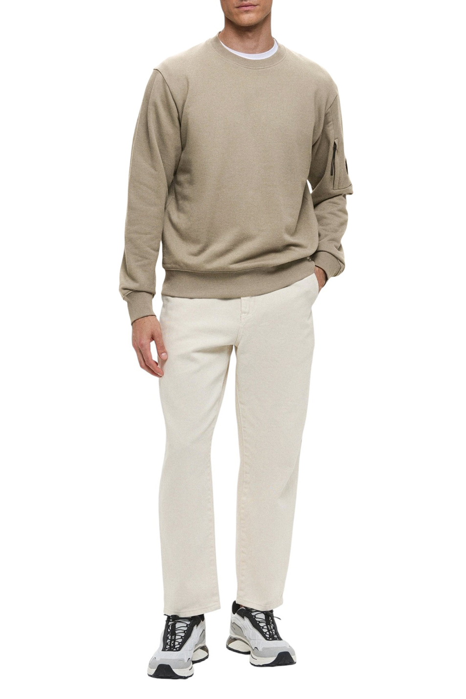 Мужской C.P. Company Свитшот из хлопка (цвет ), артикул 19CMSS713A005086W | Фото 3