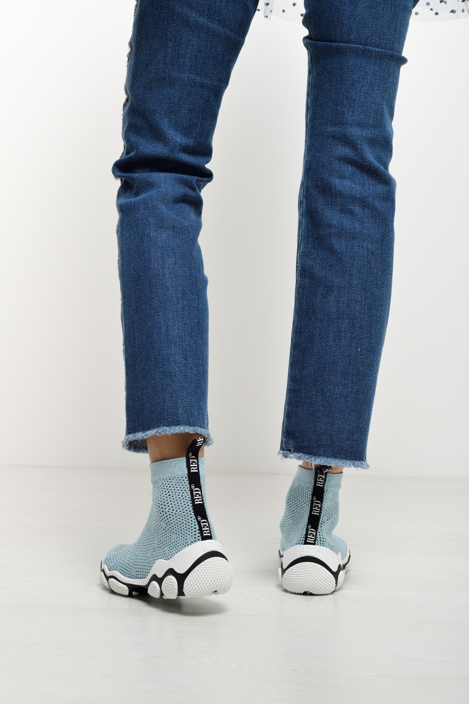 Женский Red Valentino Кроссовки из текстиля (цвет ), артикул TQ2S0C14FSI | Фото 3