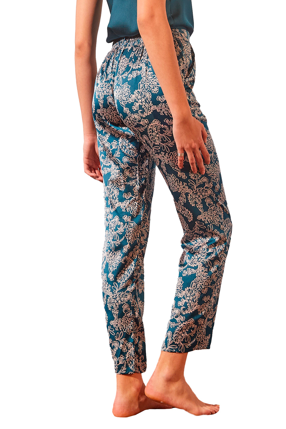 Женский Etam Атласные брюки  BAHO с принтом (цвет ), артикул 6528035 | Фото 4