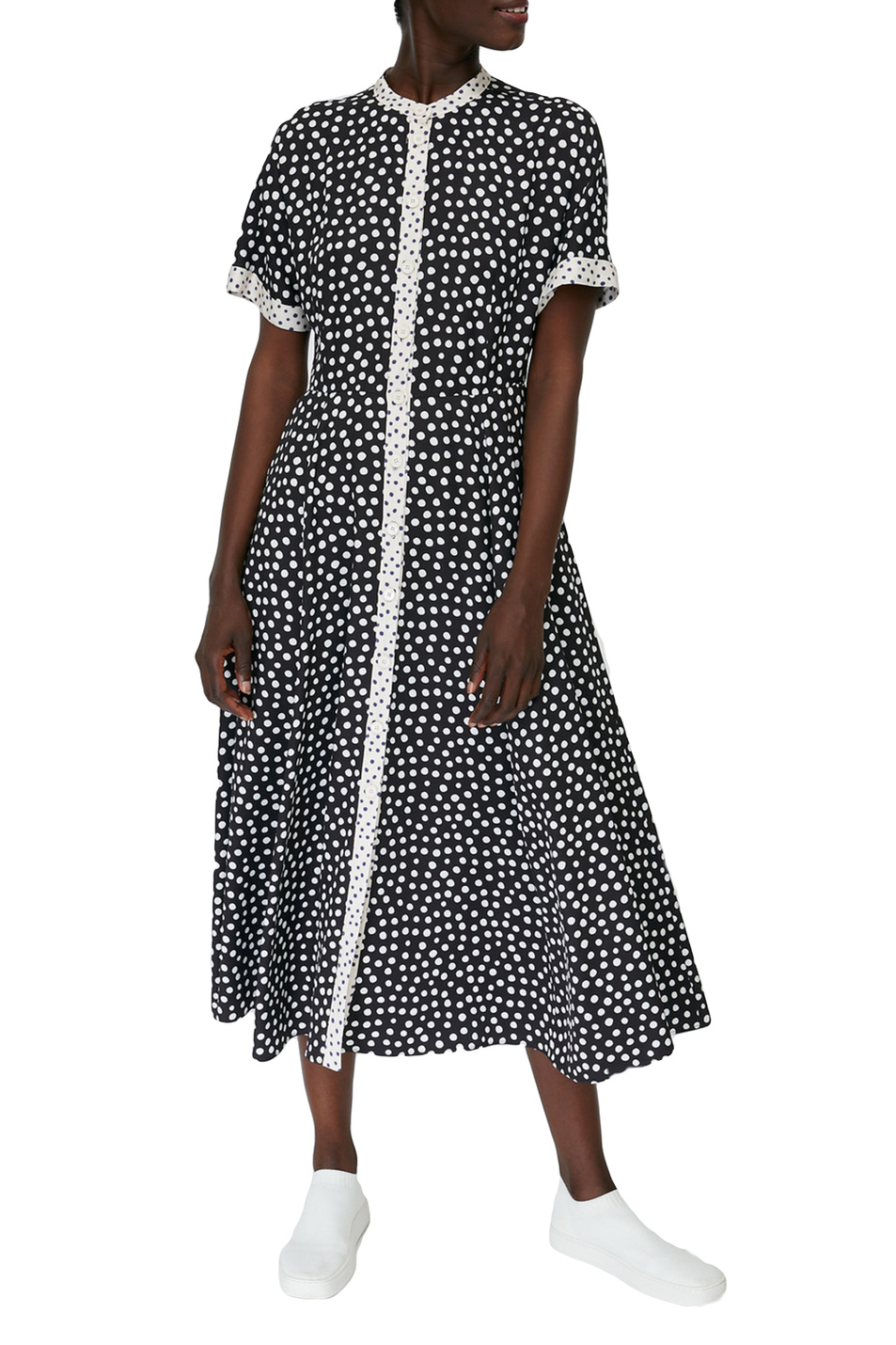 MAX&Co. Платье-рубашка CABINA из твила с принтом в горошек (цвет ), артикул 72210721 | Фото 3