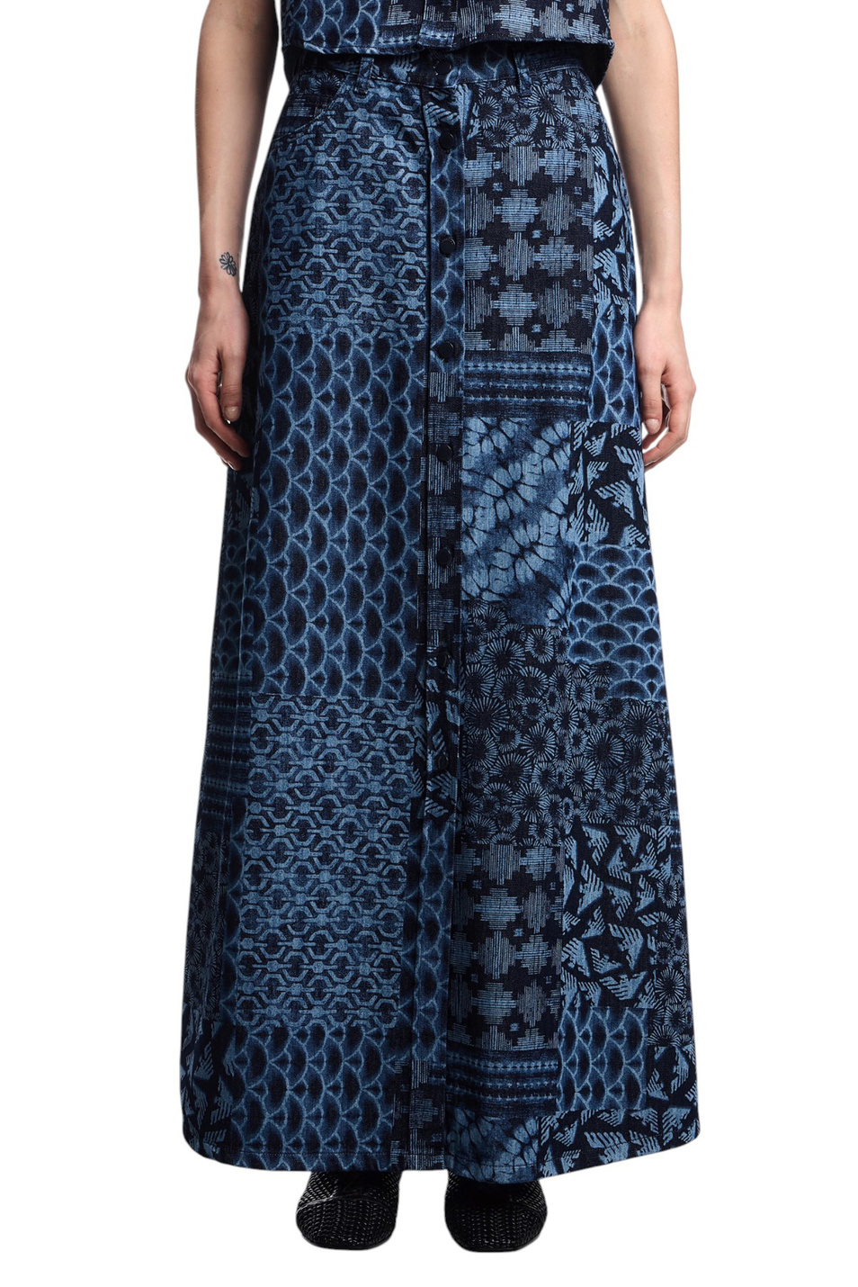 Женский Emporio Armani Юбка джинсовая (цвет ), артикул EW000756-AF12438 | Фото 3