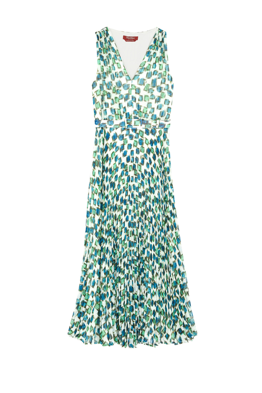 Платье плиссированное ETUANIA с принтом|Основной цвет:Разноцветный|Артикул:2362210935 | Фото 1