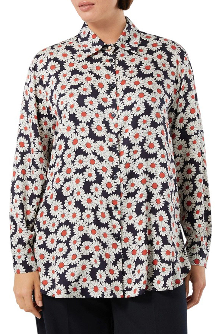 Блузка MRSOTRE с принтом|Основной цвет:Разноцветный Женский Marina Rinaldi Блузка MRSOTRE с принтом (цвет ), артикул 2618191096 | Фото 3