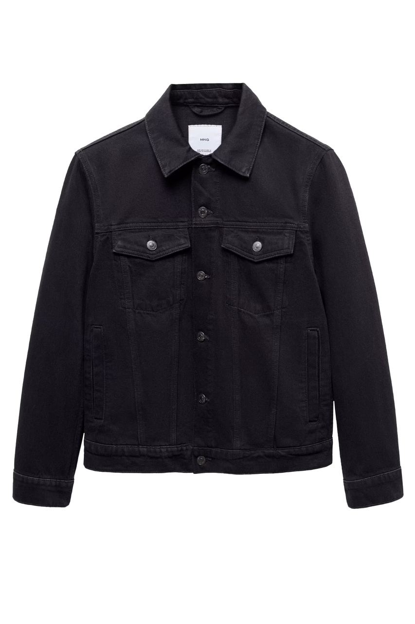 Куртка RYAN джинсовая с карманами|Основной цвет:Черный|Артикул:67064441 | Фото 1