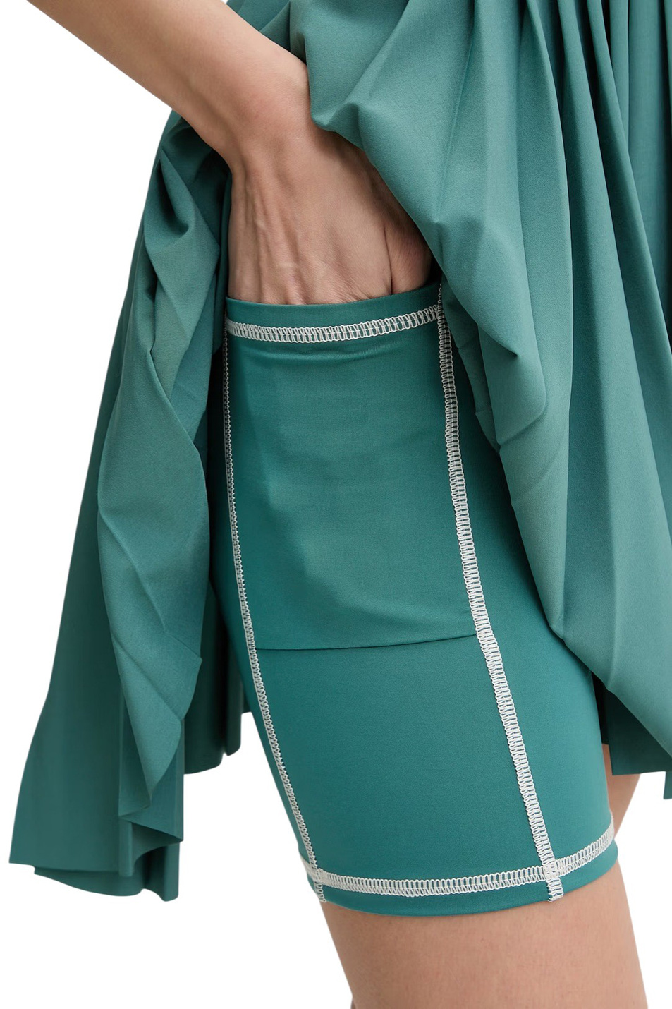 Женский EA7 Платье спортивное с шортами (цвет ), артикул 7W000893-AF12117 | Фото 6