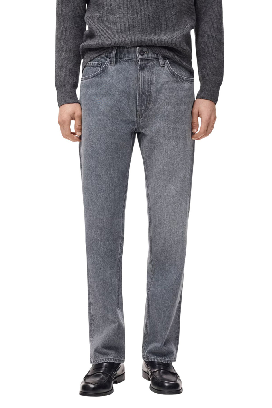 Мужской Mango Man Джинсы MOBY прямого кроя (цвет ), артикул 27041250 | Фото 3