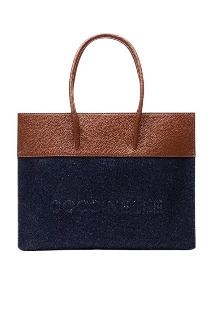 Женский Coccinelle Сумка-тоут MYRTHA из кожи и денима (цвет ), артикул E1T94180201 | Фото 1