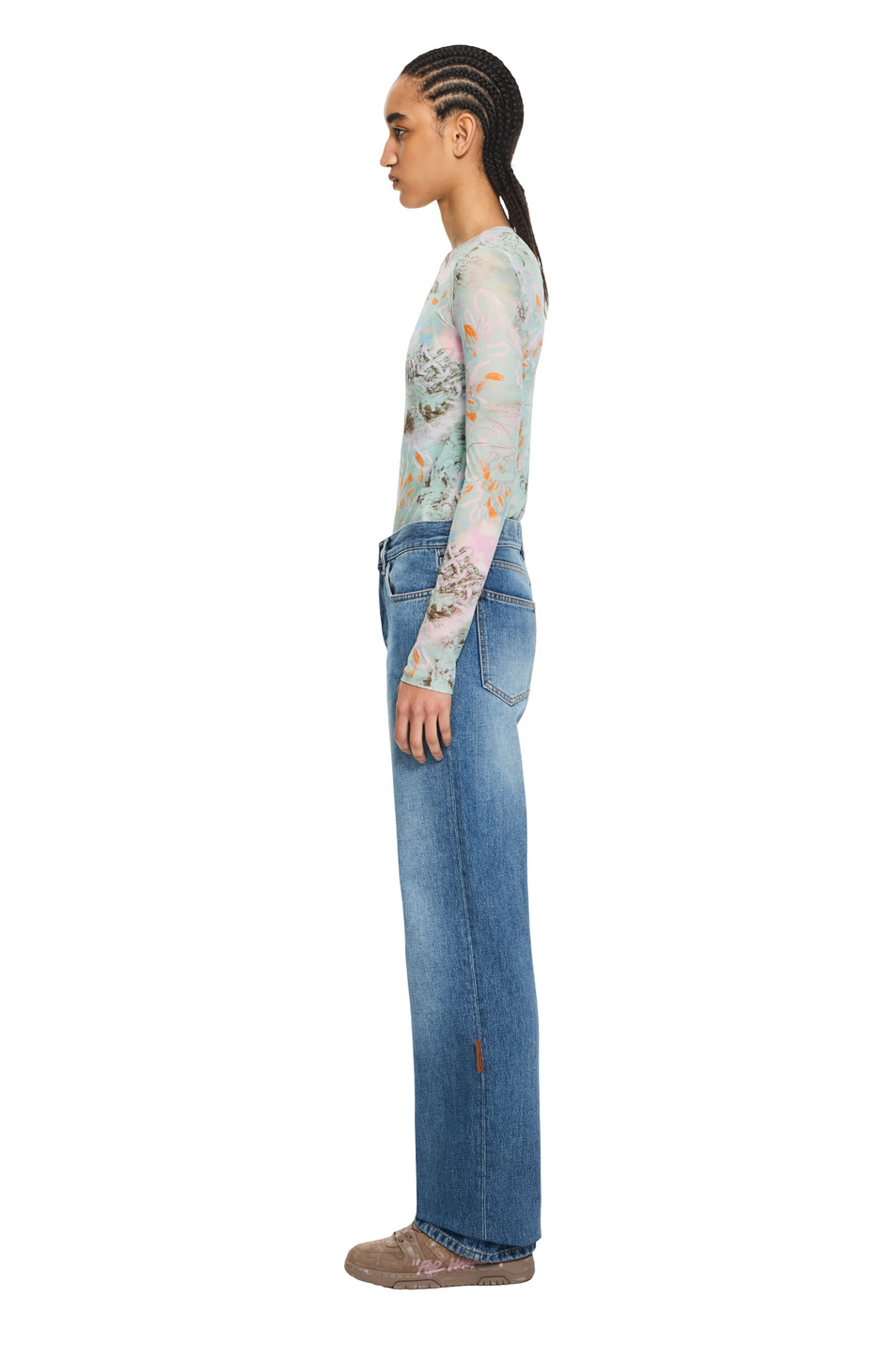 Женский Off-White Джинсы Susy из хлопка (цвет ), артикул OWYA069S26DEN0024000 | Фото 3