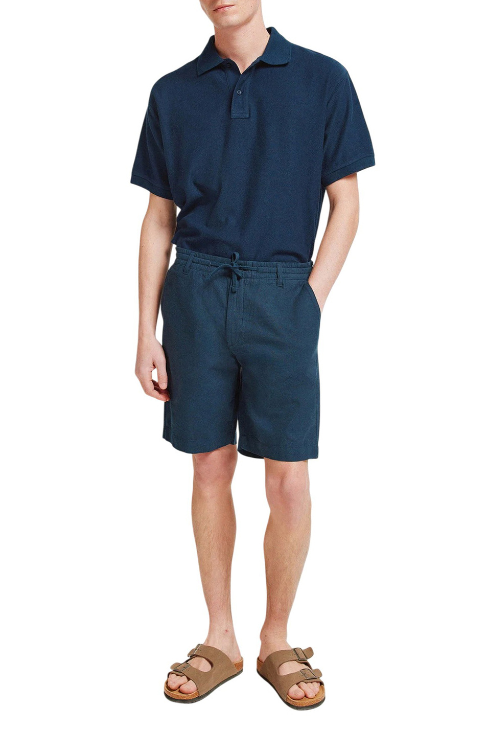 Мужской Springfield Шорты из хлопка и льна (цвет ), артикул 0433667 | Фото 2