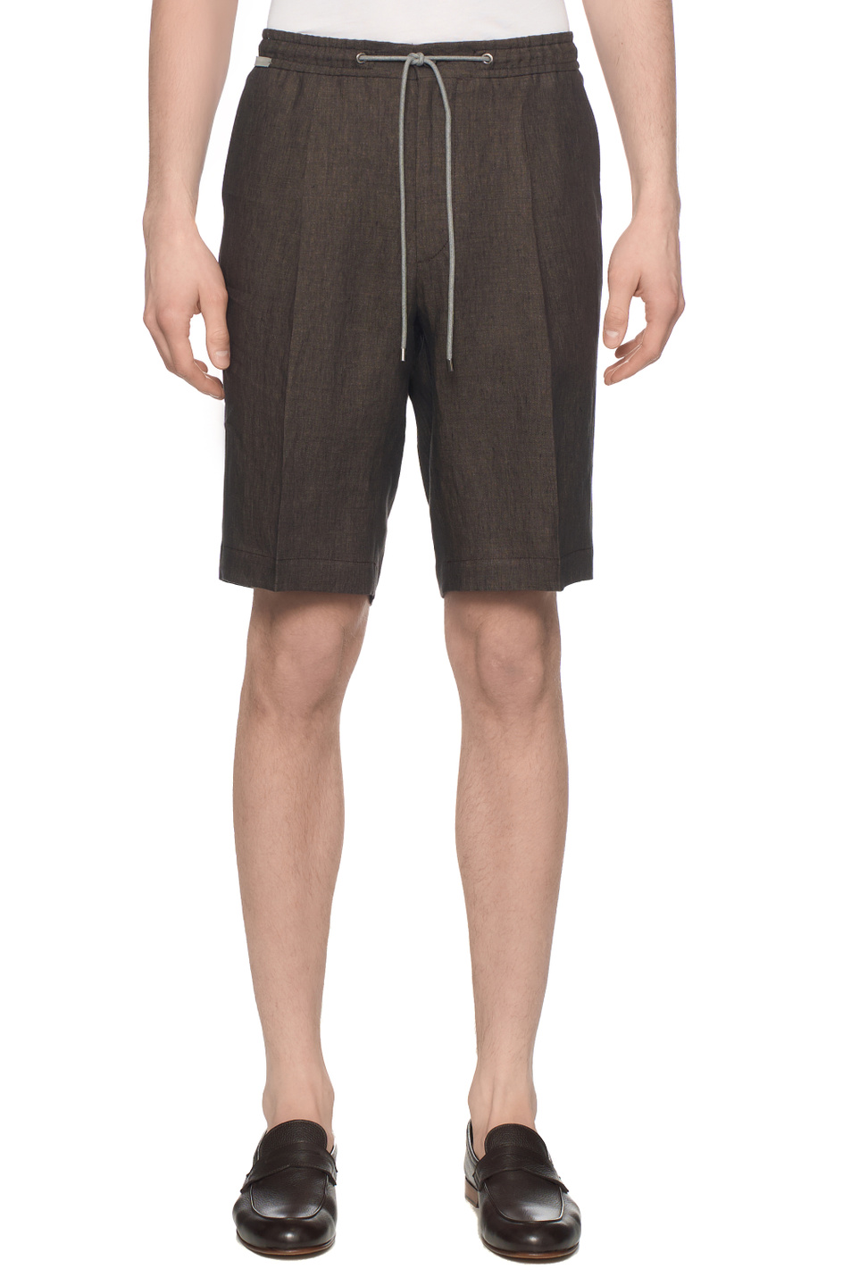 Мужской Corneliani Шорты из льна (цвет ), артикул 274L20-2714159 | Фото 4