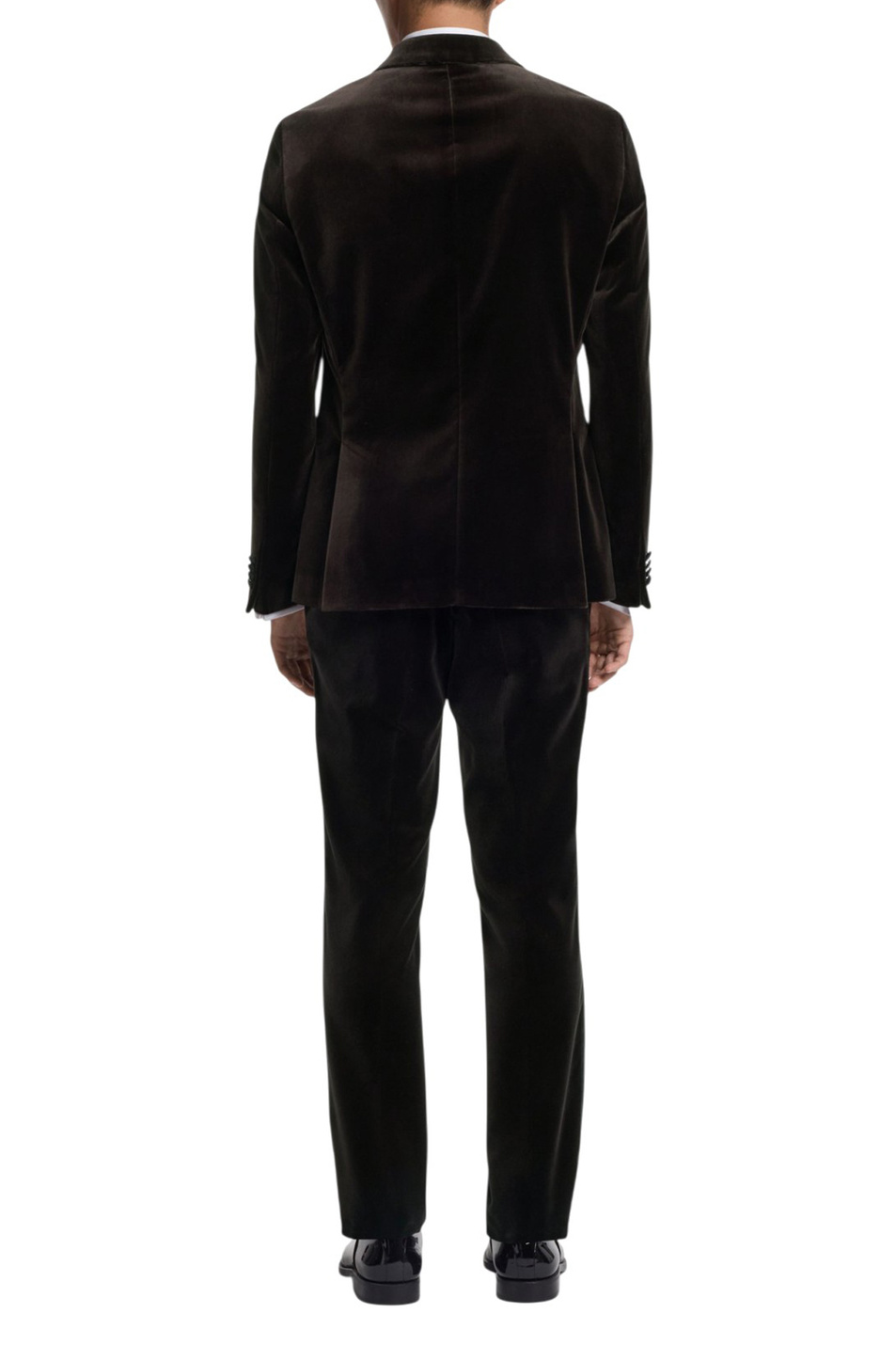 Смокинг Hutson из хлопкового бархата|Основной цвет:Коричневый Мужской BOSS Смокинг Hutson из хлопкового бархата (цвет ), артикул 50551552 | Фото 4