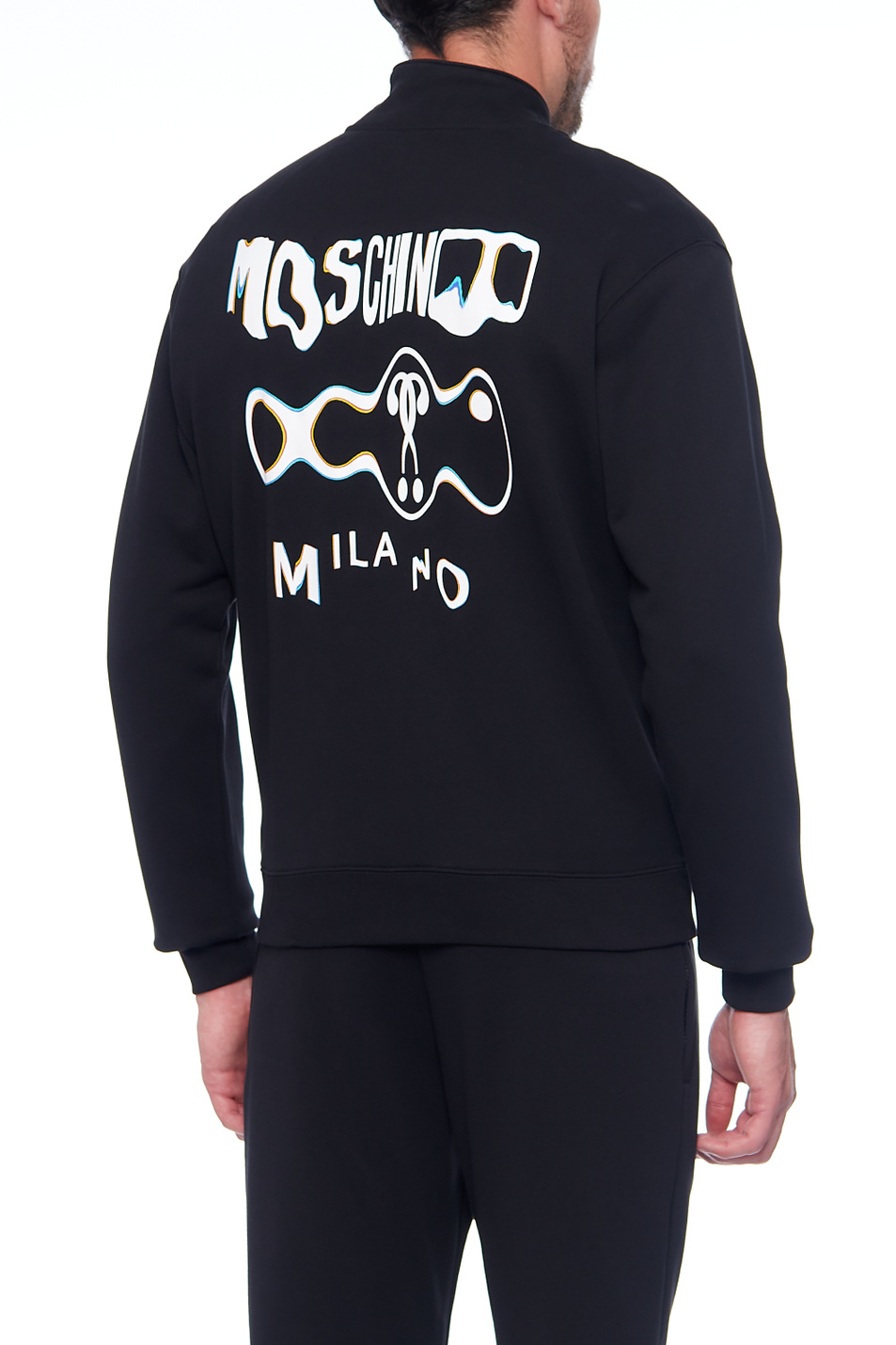 Мужской Moschino Толстовка из натурального хлопка на молнии (цвет ), артикул J1712-7027 | Фото 5