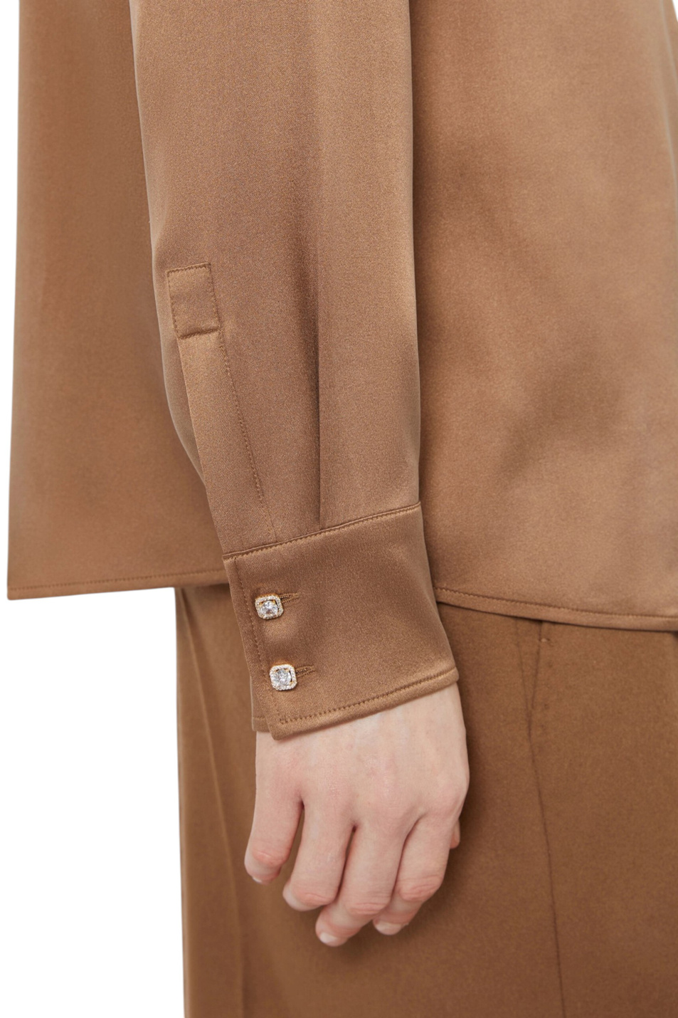 Женский Max Mara Рубашка XERO из шелка (цвет ), артикул 2626116022 | Фото 6