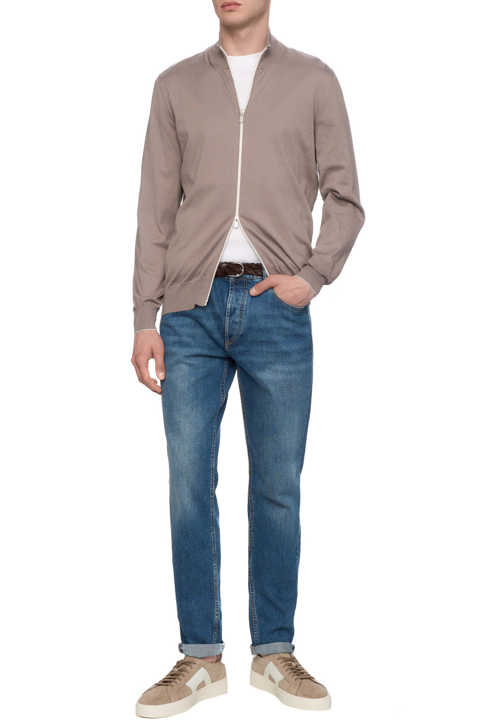 Мужской Brunello Cucinelli Кардиган из хлопка (цвет ), артикул M2900106 | Фото 3