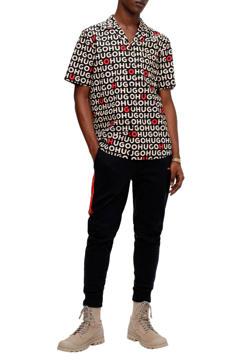 HUGO Рубашка свободного кроя с принтом (цвет ), артикул 50468084 | Фото 2