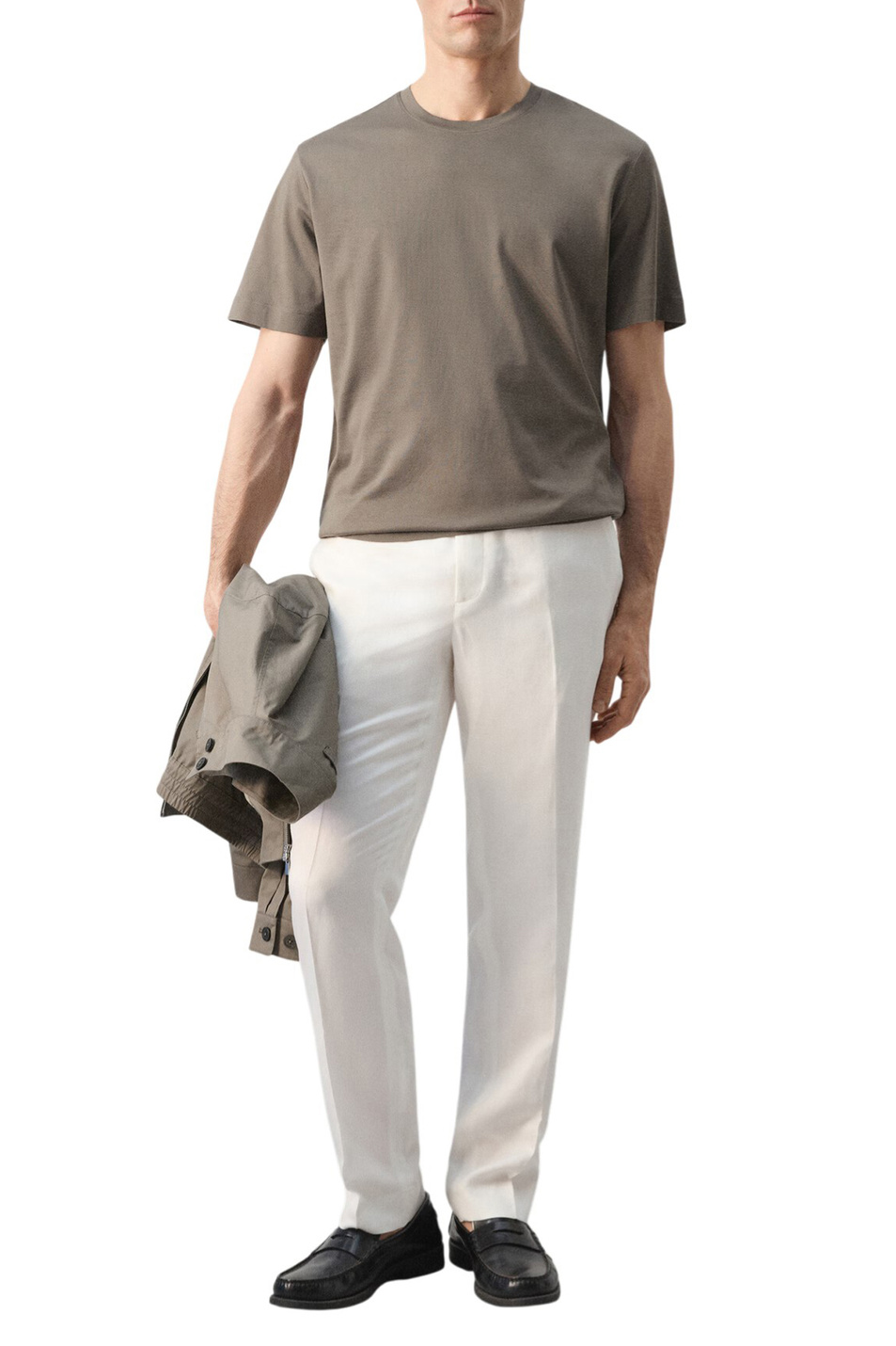 Мужской Mango Man Футболка BELLOW из хлопка (цвет ), артикул 27041264 | Фото 2