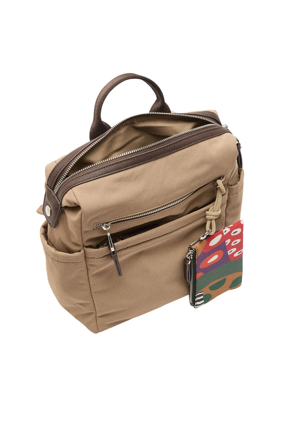 Рюкзак нейлоновый для ноутбука|Основной цвет:Бежевый Женский Parfois Рюкзак нейлоновый для ноутбука (цвет ), артикул 241473 | Фото 3