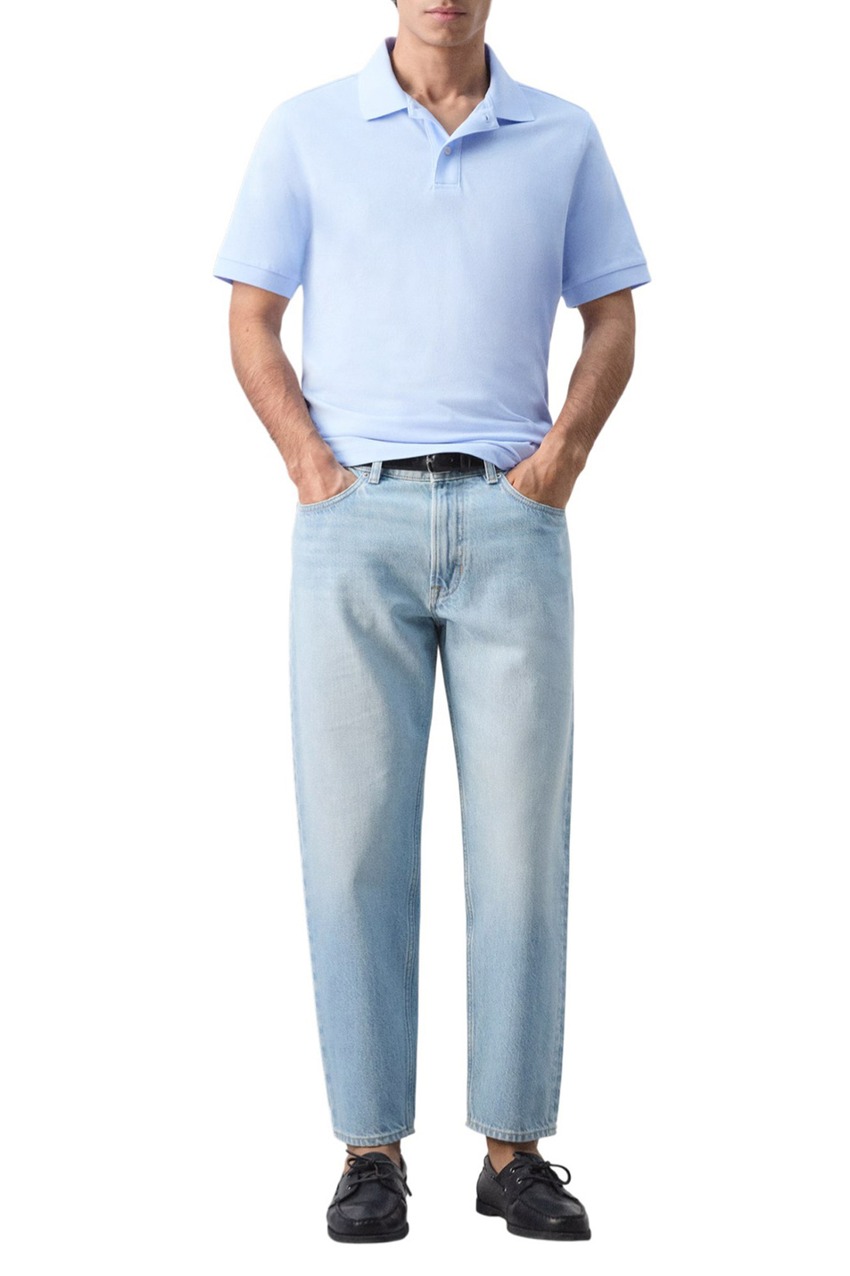 Мужской Mango Man Поло REA из хлопка (цвет ), артикул 27024427 | Фото 2