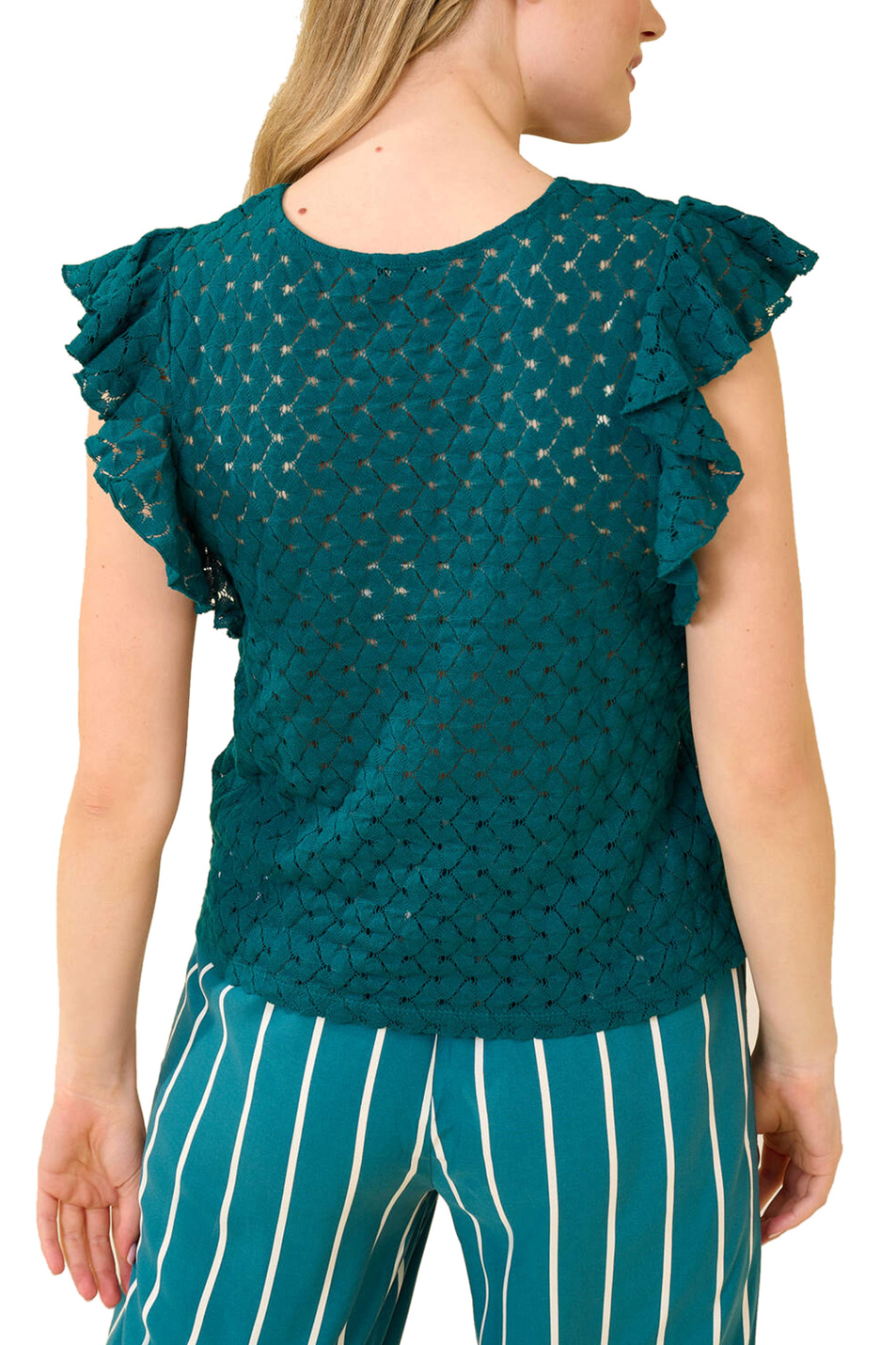 Orsay Кружевная блуза из натурального хлопка (цвет ), артикул 152107 | Фото 4