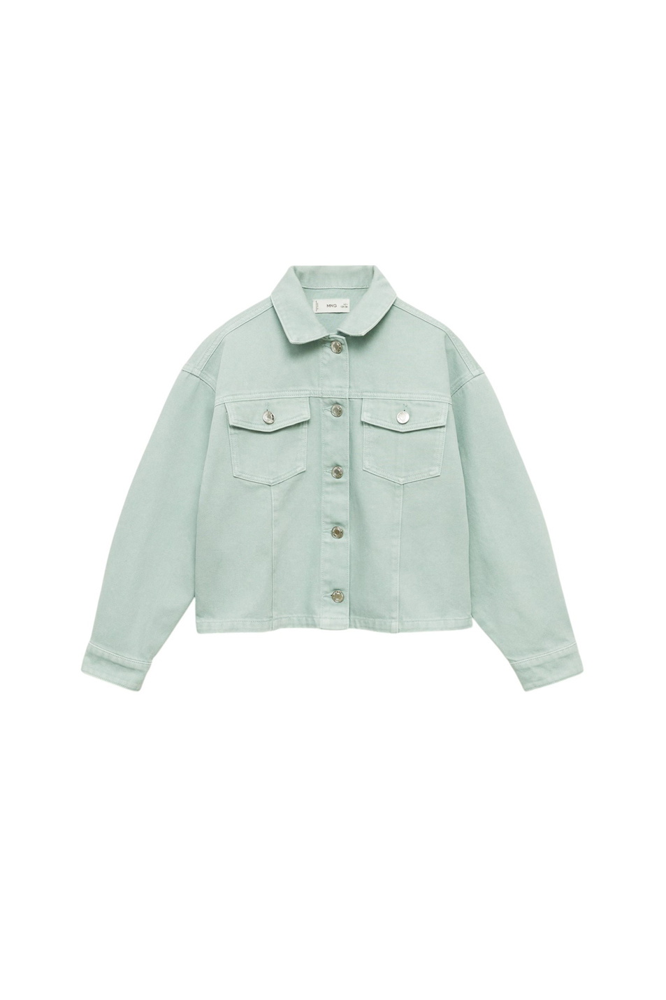 Девочкам Mango Kids Куртка MATCHA джинсовая (цвет ), артикул 87046345 | Фото 1