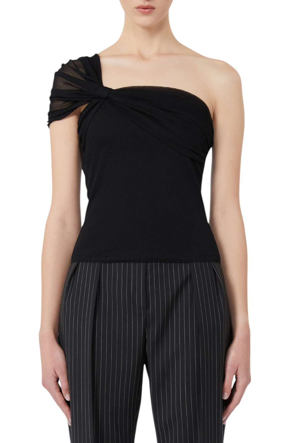 Женский Max Mara Топ BELLICO с асимметрией (цвет ), артикул 2521946021 | Фото 3