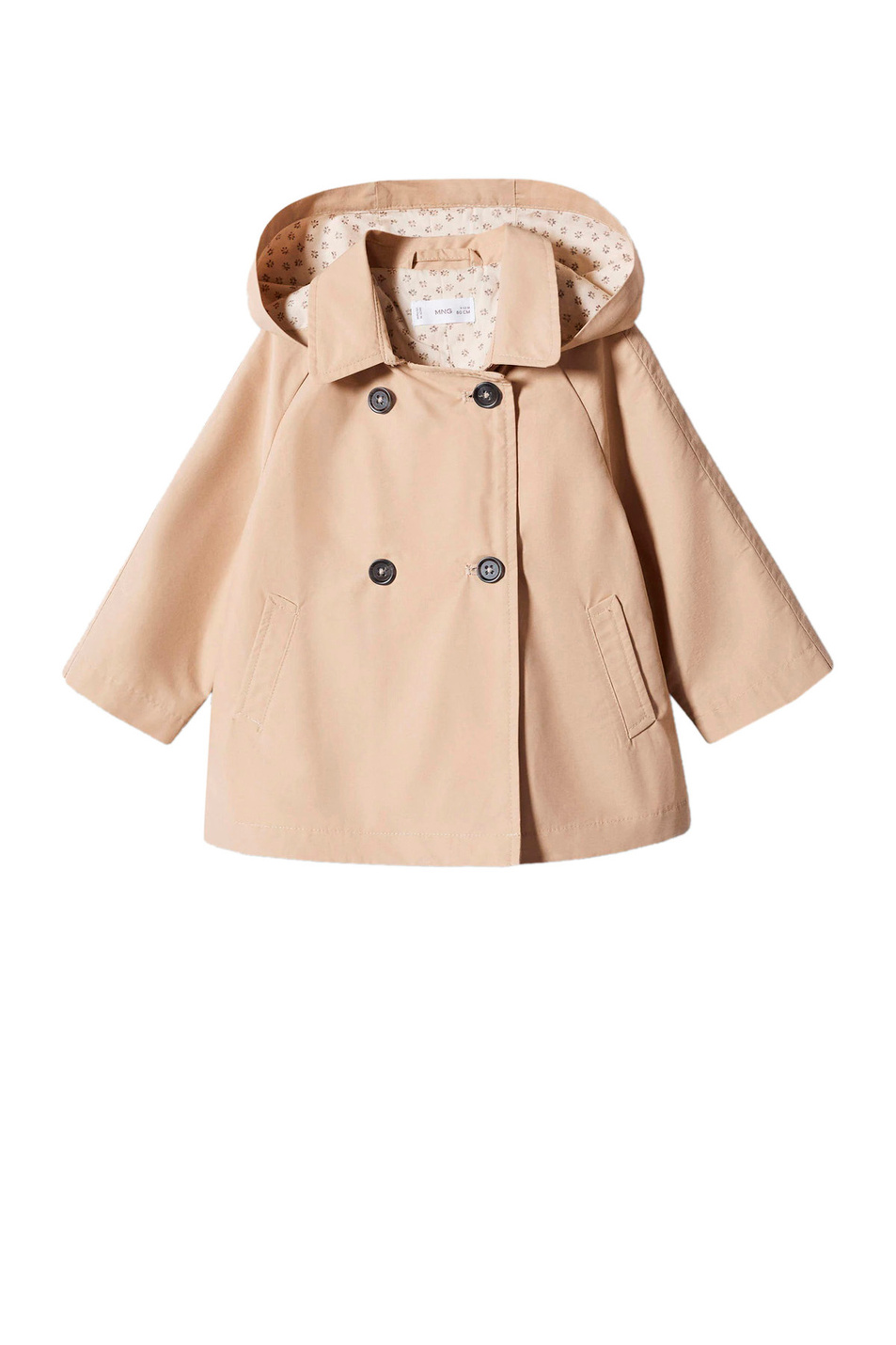 Девочкам Mango Kids Тренч GRACE4 с капюшоном (цвет ), артикул 47074392 | Фото 1