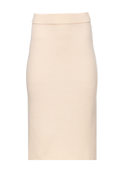 Трикотажная юбка EGIZI|Основной цвет:Кремовый|Артикул:33060126 | Фото 1
