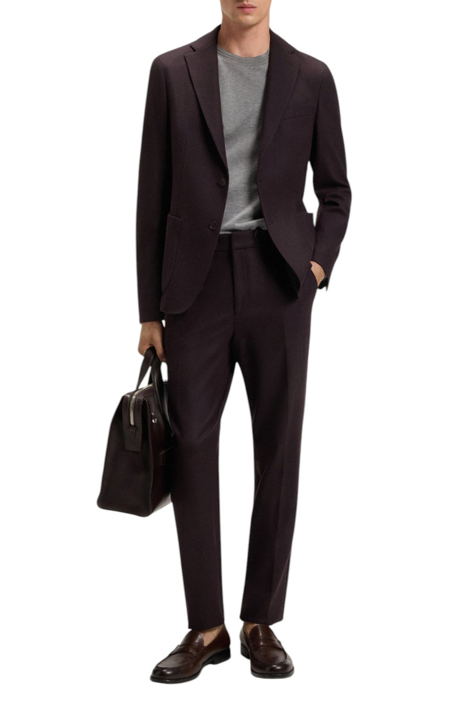 Пиджак P-Hanry с накладными карманами|Основной цвет:Бордовый Мужской BOSS Пиджак P-Hanry с накладными карманами (цвет ), артикул 50551528 | Фото 2