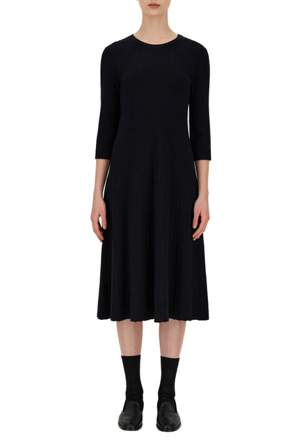 Платье MUSA с ребристым узором|Основной цвет:Черный|Артикул:93260119 | Фото 2