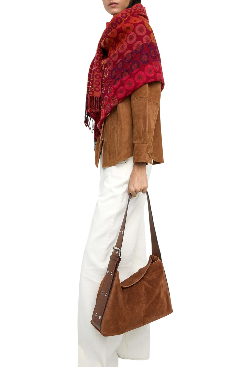 Женский Parfois Сумка через плечо из натуральной замши (цвет ), артикул 244116 | Фото 5