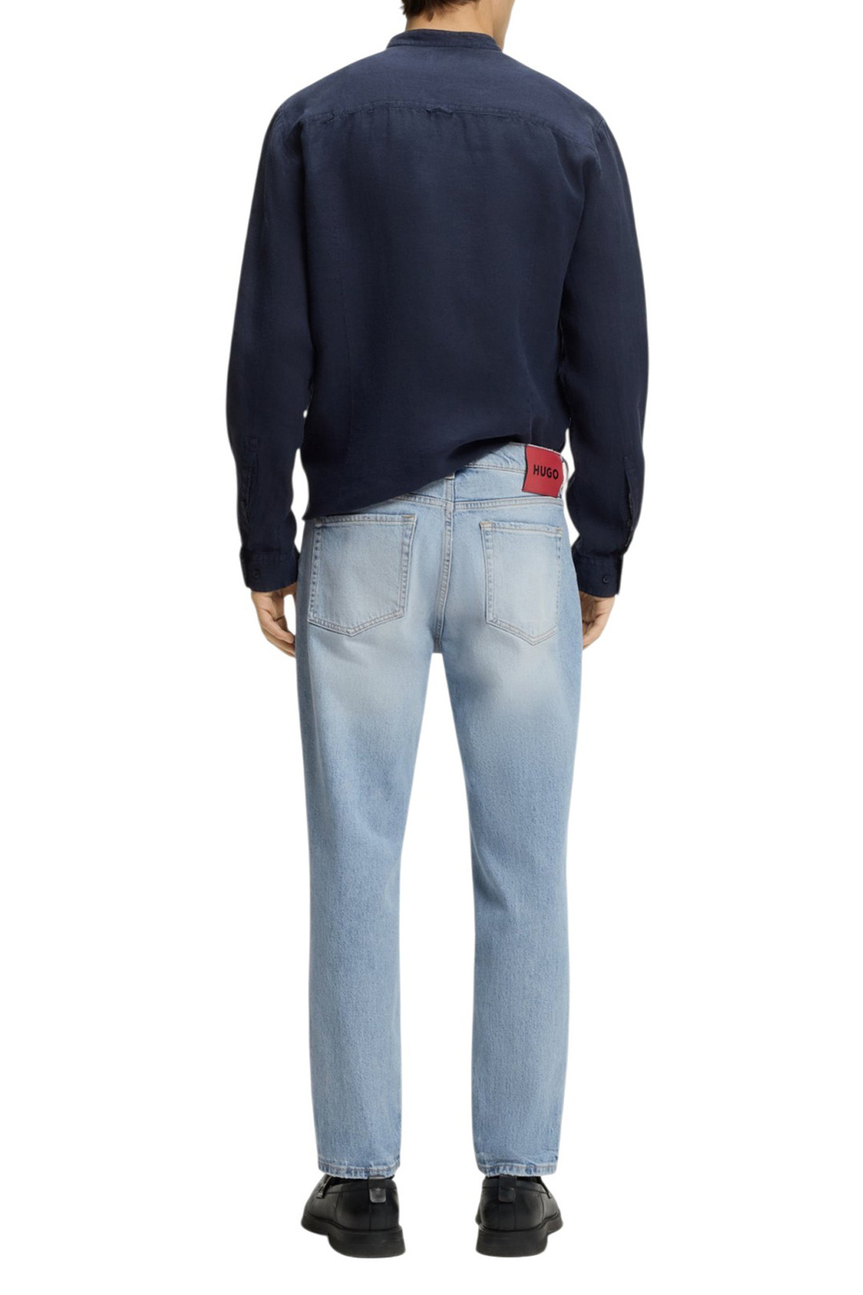 Джинсы из эластичного хлопка|Основной цвет:Голубой Мужской HUGO Джинсы из эластичного хлопка (цвет ), артикул 50556114 | Фото 4