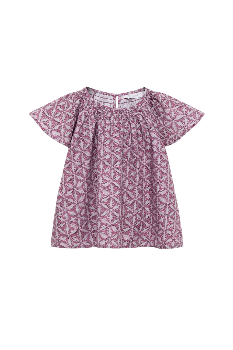 Девочкам Mango Kids Блузка CARLOTA из хлопка с принтом (цвет ), артикул 87034808 | Фото 1