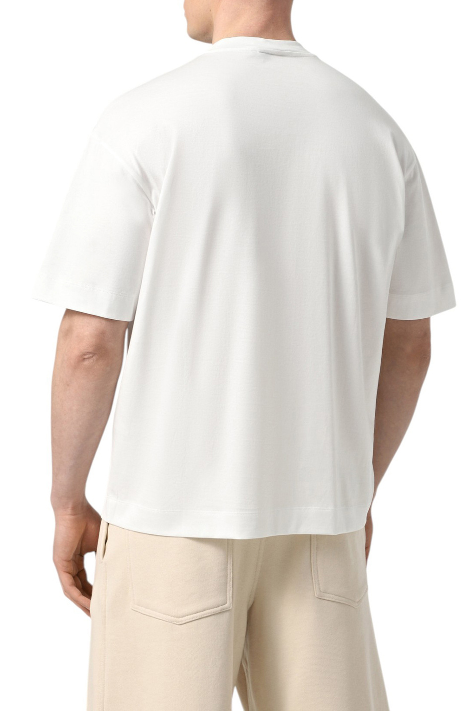 Мужской Emporio Armani Футболка из хлопка (цвет белый), артикул EM001026-AF13669 | Фото 4
