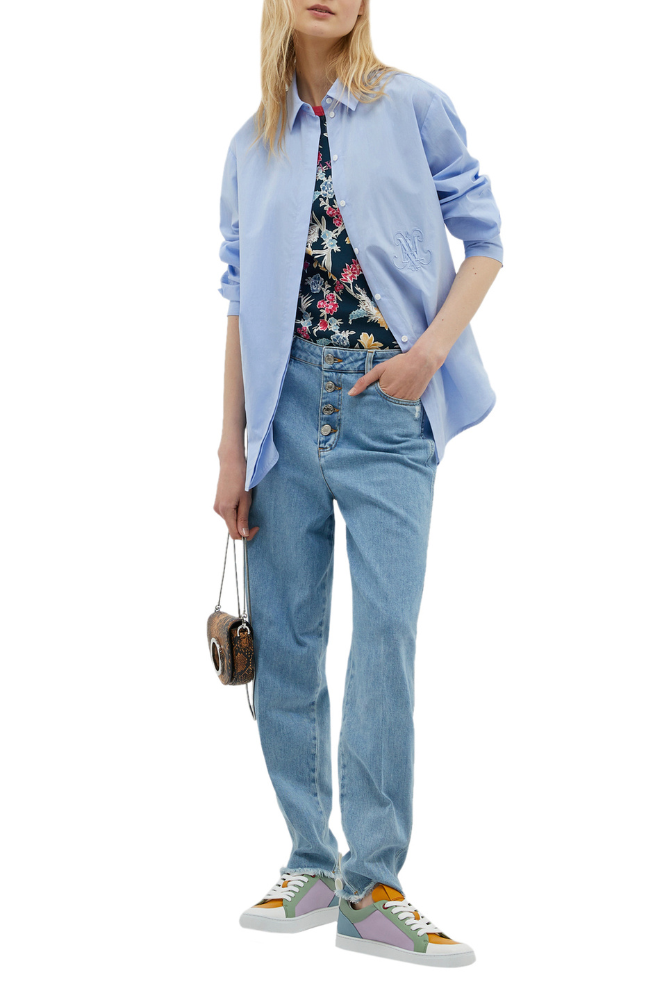 Женский MAX&Co. Рубашка ORALE с вышивкой (цвет ), артикул 71110122 | Фото 2