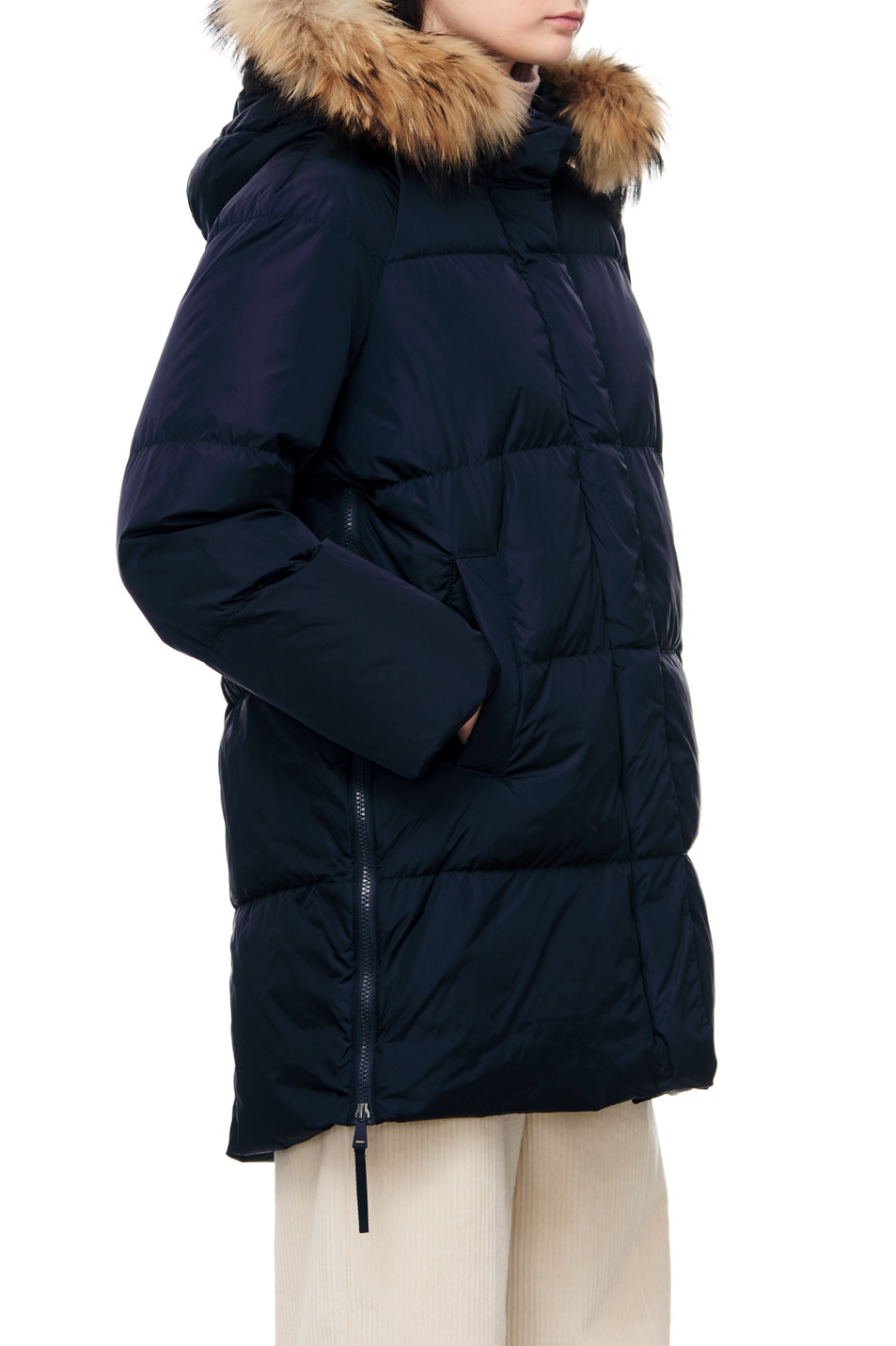 Женский Weekend Max Mara Куртка BEMBO с мехом на капюшоне (цвет ), артикул 54961123 | Фото 6