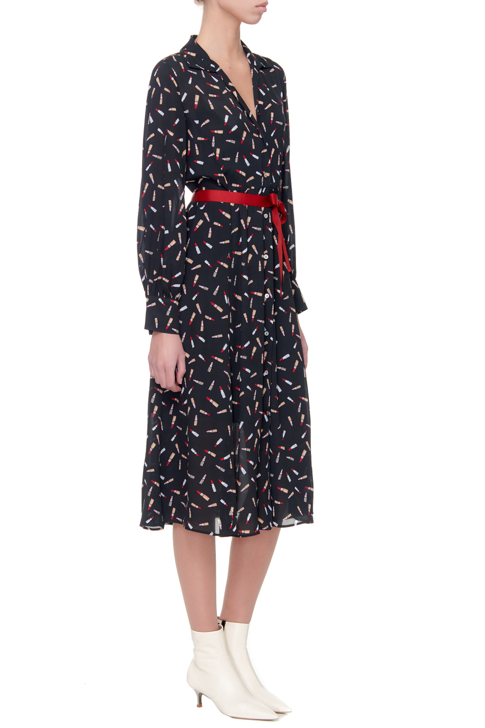 Женский iBLUES Платье ALANO с контрастным поясом (цвет ), артикул 72261716 | Фото 4