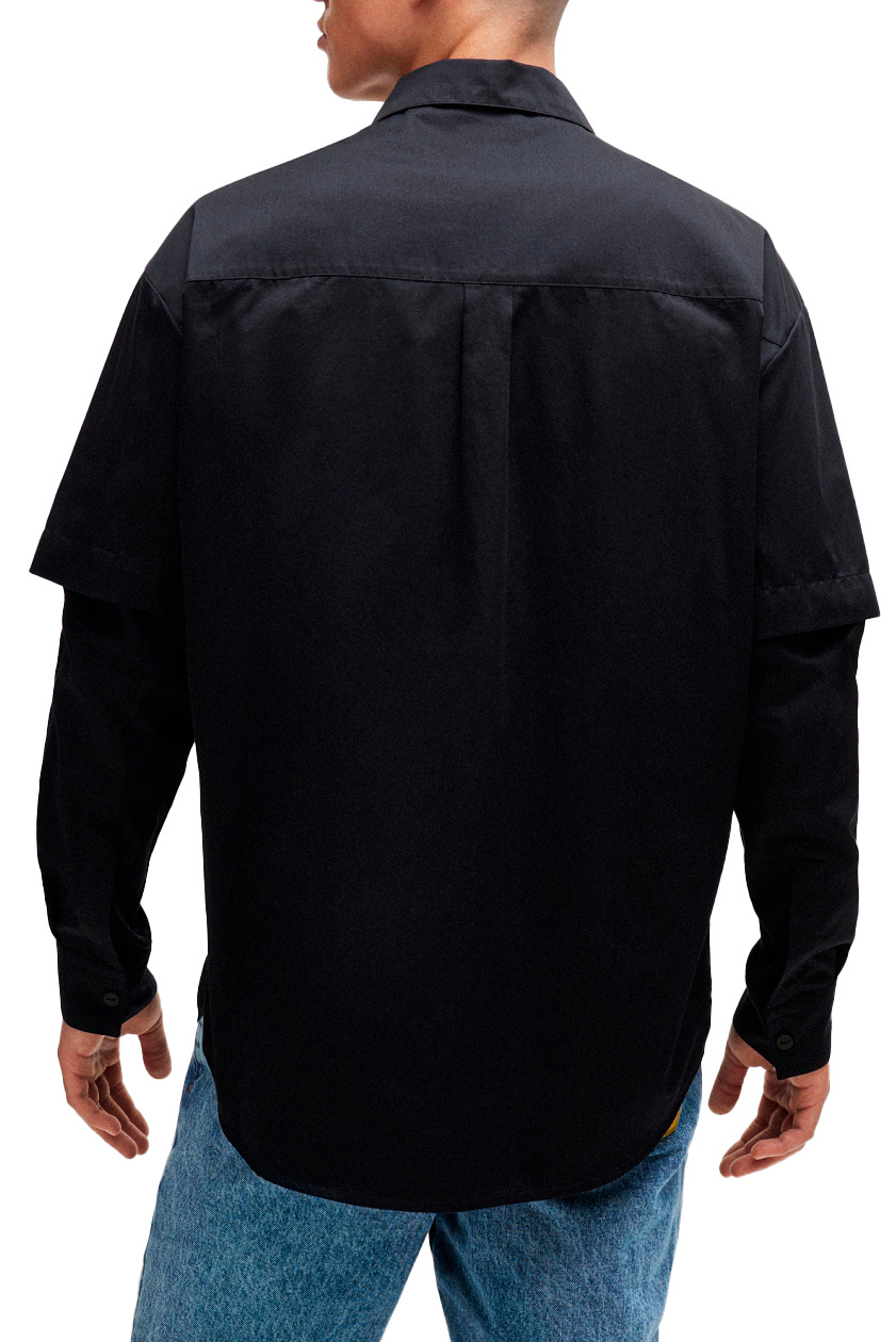 Мужской HUGO Рубашка Ebillo из натурального хлопка (цвет ), артикул 50508665 | Фото 4