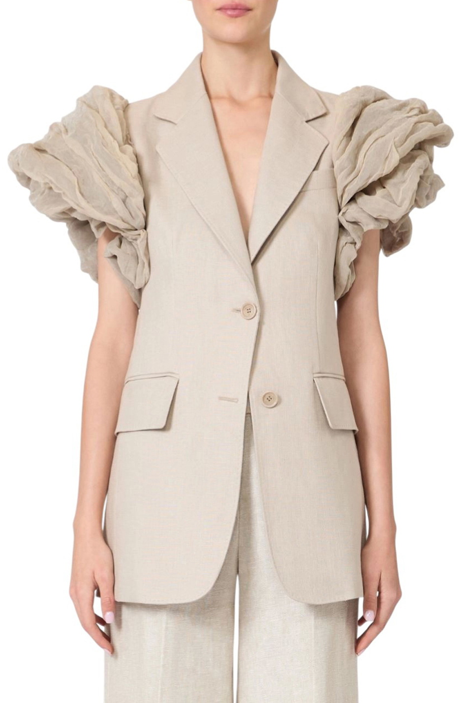 Женский Max Mara Жакет ABITURO с акцентными рукавами (цвет ), артикул 2611281213 | Фото 3