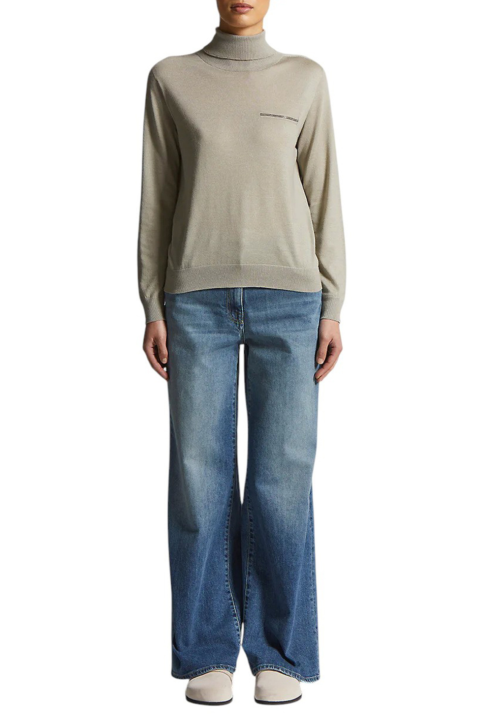 Женский Peserico Водолазка из кашемира и шелка (цвет ), артикул A99296F18K-09282 | Фото 3