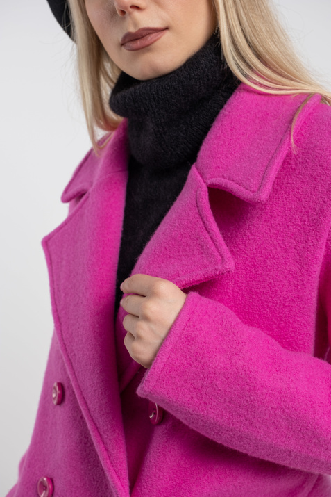 Emporio Armani Двубортное пальто из смесовой шерсти ( цвет), артикул 6H2LT2-2M07Z | Фото 10