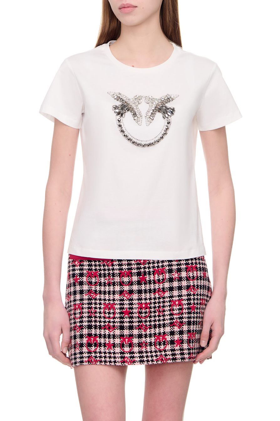 Pinko ❤ женская футболка quentin со стразами со скидкой 41