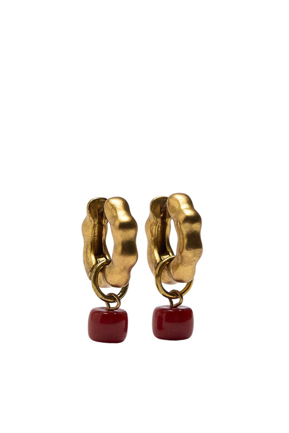 Женский Parfois Серьги-кольца с камнем (цвет ), артикул 227032 | Фото 1