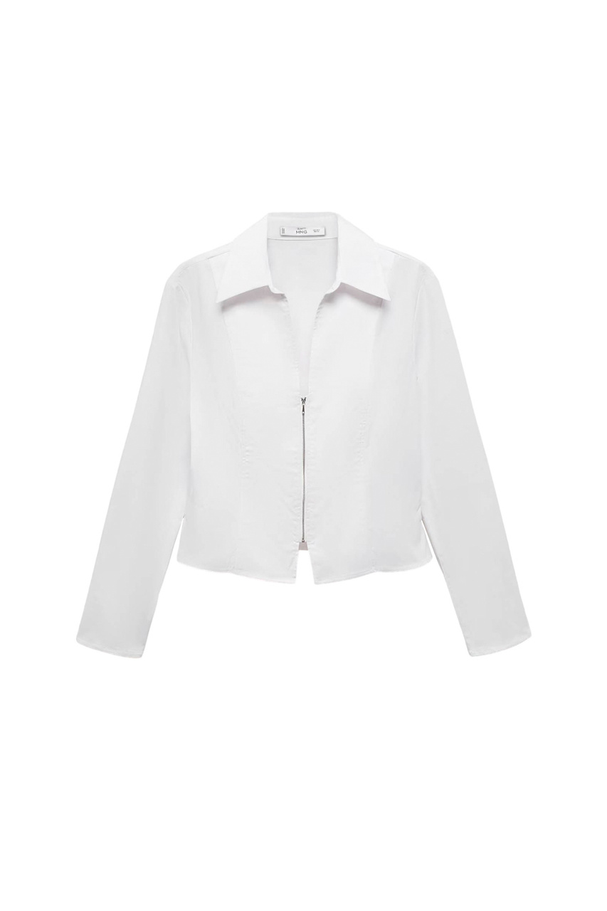 Блузка HERITA из эластичного хлопка|Основной цвет:Белый|Артикул:67007126 | Фото 1