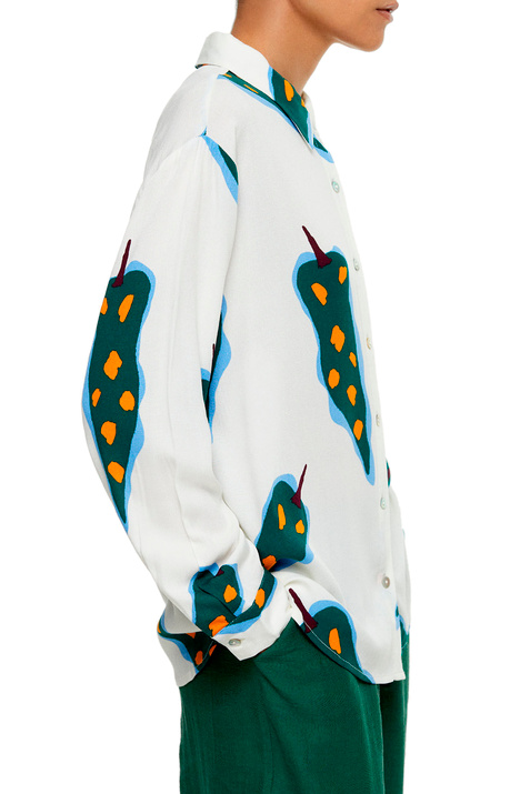 Parfois Блузка из вискозы с принтом ( цвет), артикул 200108 | Фото 4
