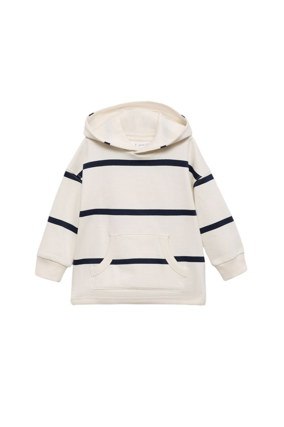 Мальчикам Mango Kids Худи ICEB из хлопка в полоску (цвет ), артикул 77007938 | Фото 1
