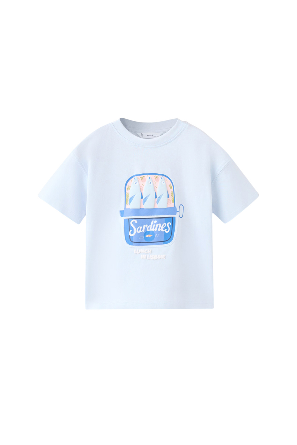 Мальчикам Mango Kids Футболка M2SARDIN из хлопка (цвет ), артикул 27006741 | Фото 1